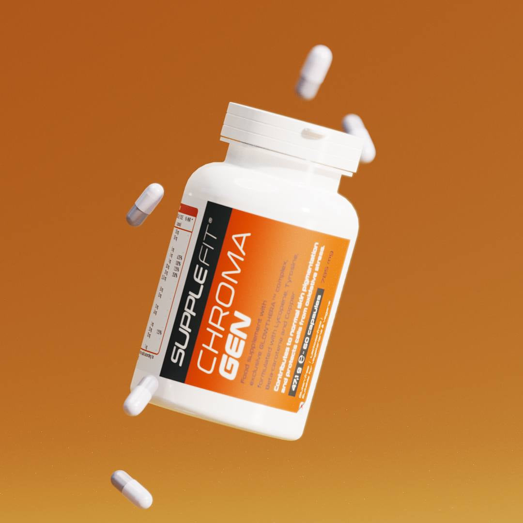 Melanin Kapseln für natürliche Bräune | Chromagen™ mit Beta-Carotin & Tyrosin