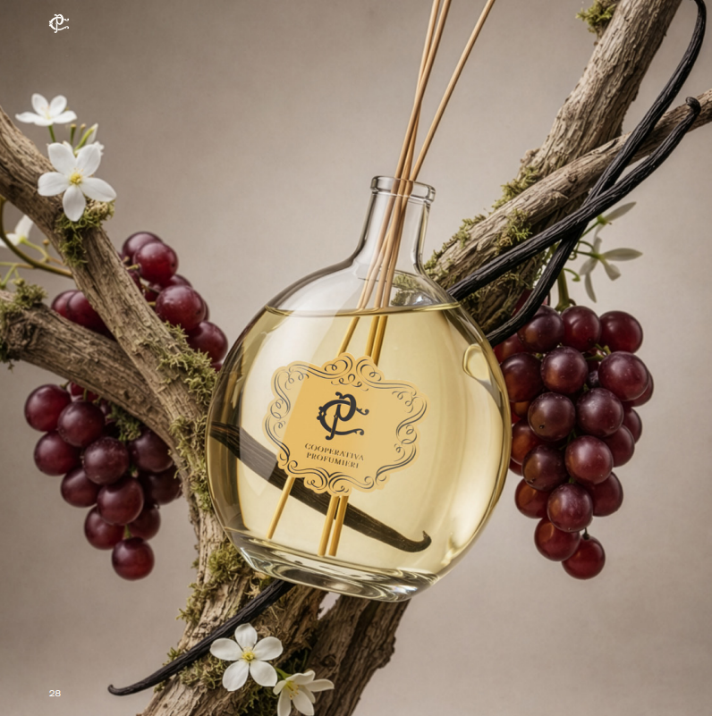 Vanille Raumduft Diffuser mit Duftstäbchen | Golden Vanilla